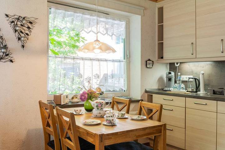 Ferienwohnung für 3 Personen, mit Terrasse und Garten