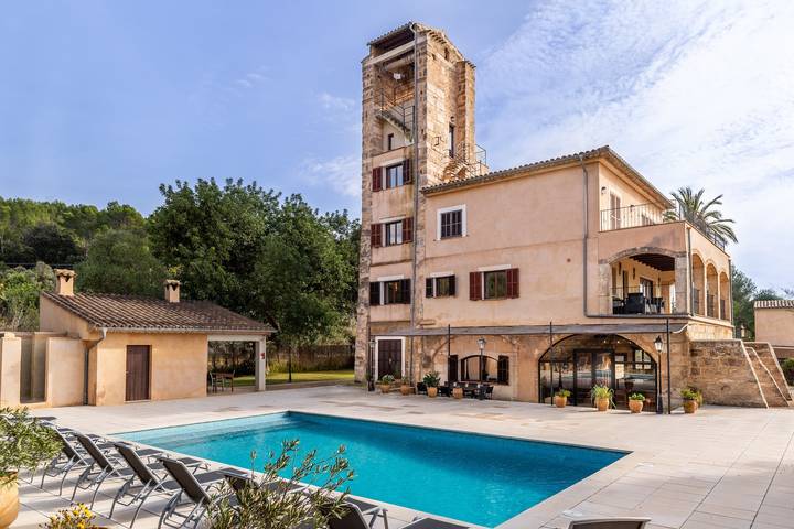 Villa pour 12 personnes, avec Balcon et Jardin dans Selva