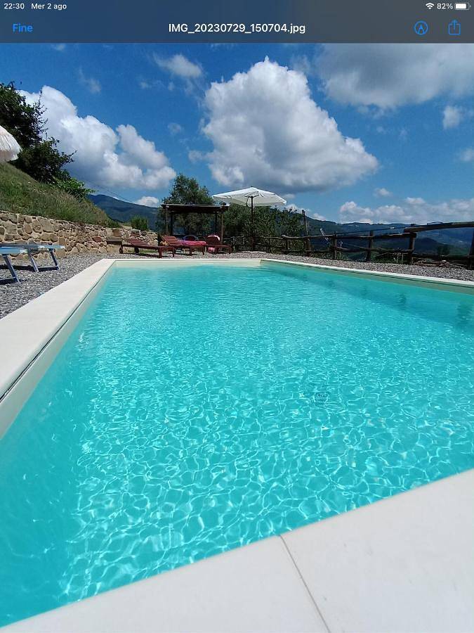 Ferienhaus für 6 Personen, mit Balkon und Terrasse sowie Garten und Pool