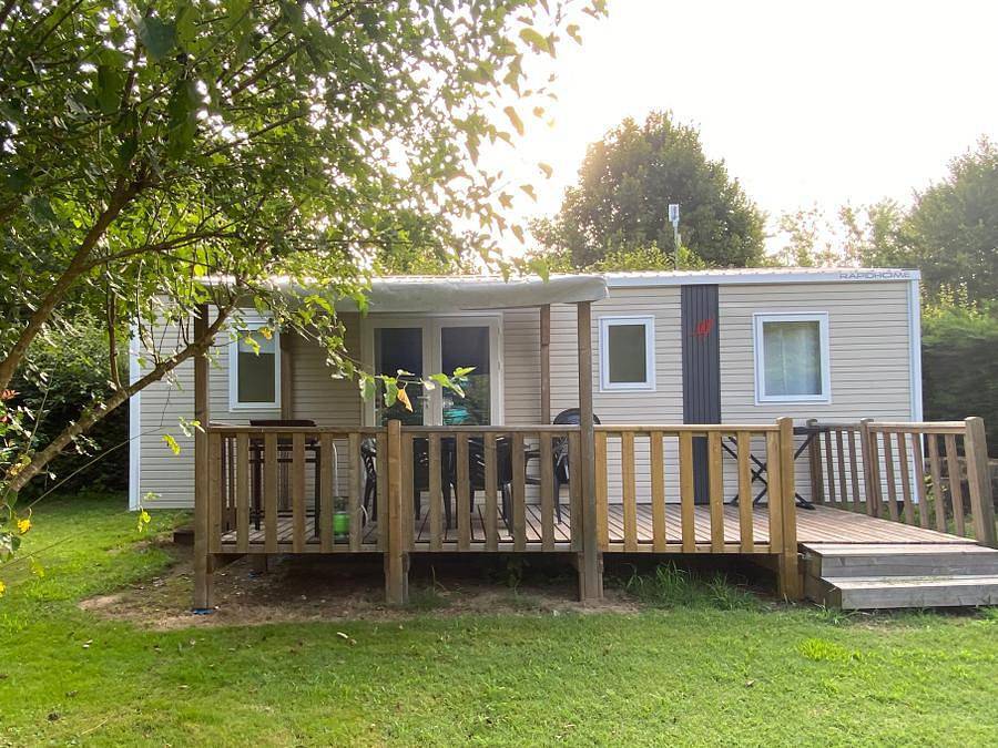 Flower Camping L'Echo du Malpas - Mobilheim 8 personen - Mobil Home Premium 31m² / 3 Zimmer + Tv + Lv + Plancha + Wifi ein Gerät 6/8 Pers. in Monceaux-sur-Dordogne, Tulle und Umgebung