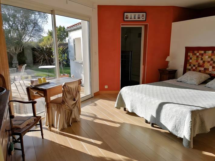 Chambre d’hôte pour 4 personnes, avec jardin