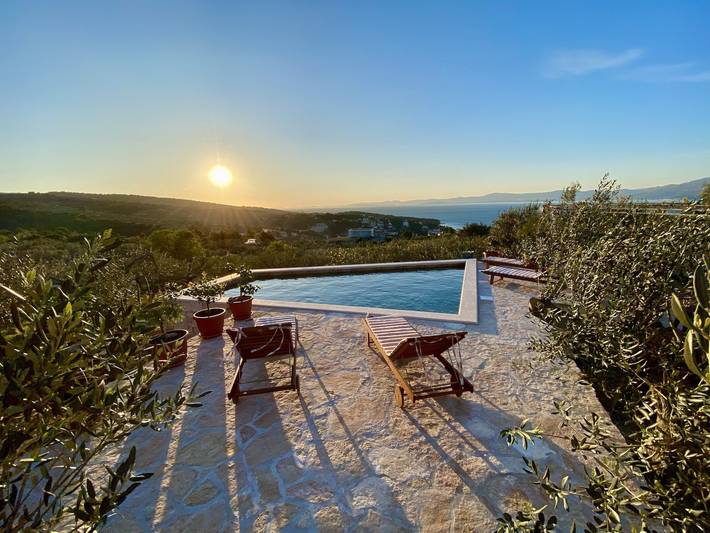 Villa pour 4 personnes, avec vue sur l’océan à Splitska