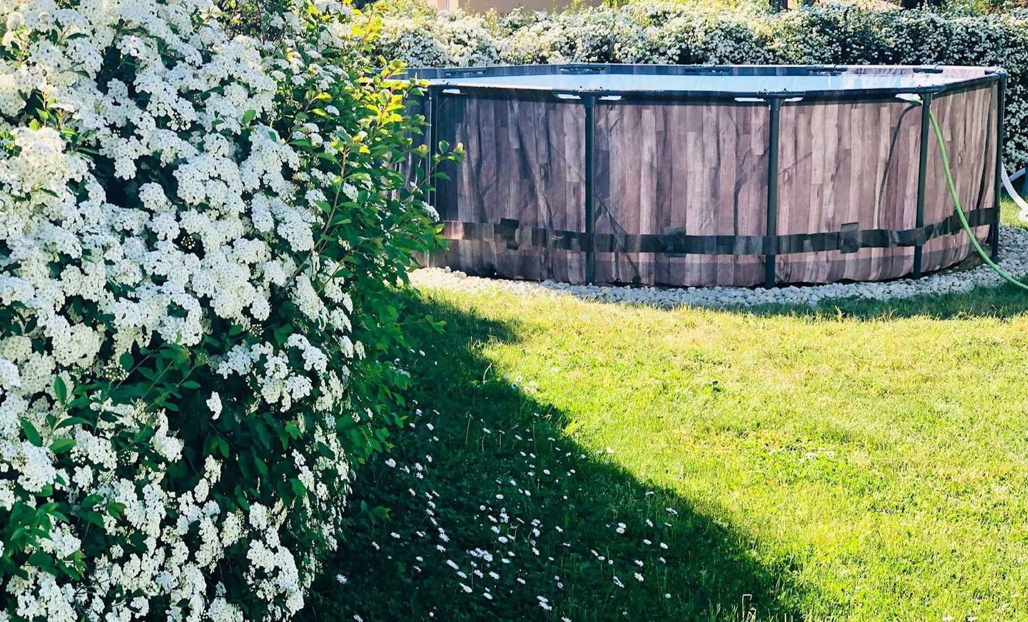 Ferienhaus mit Pool, Klimaanlage und Wifi in Balatonkeresztur, Plattensee Südufer