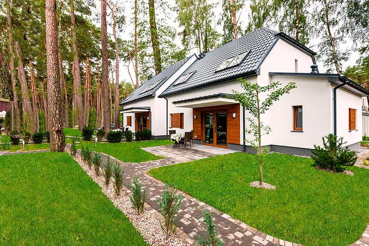 Ferienhaus für 6 Personen, mit Balkon und Terrasse sowie Garten und Sauna