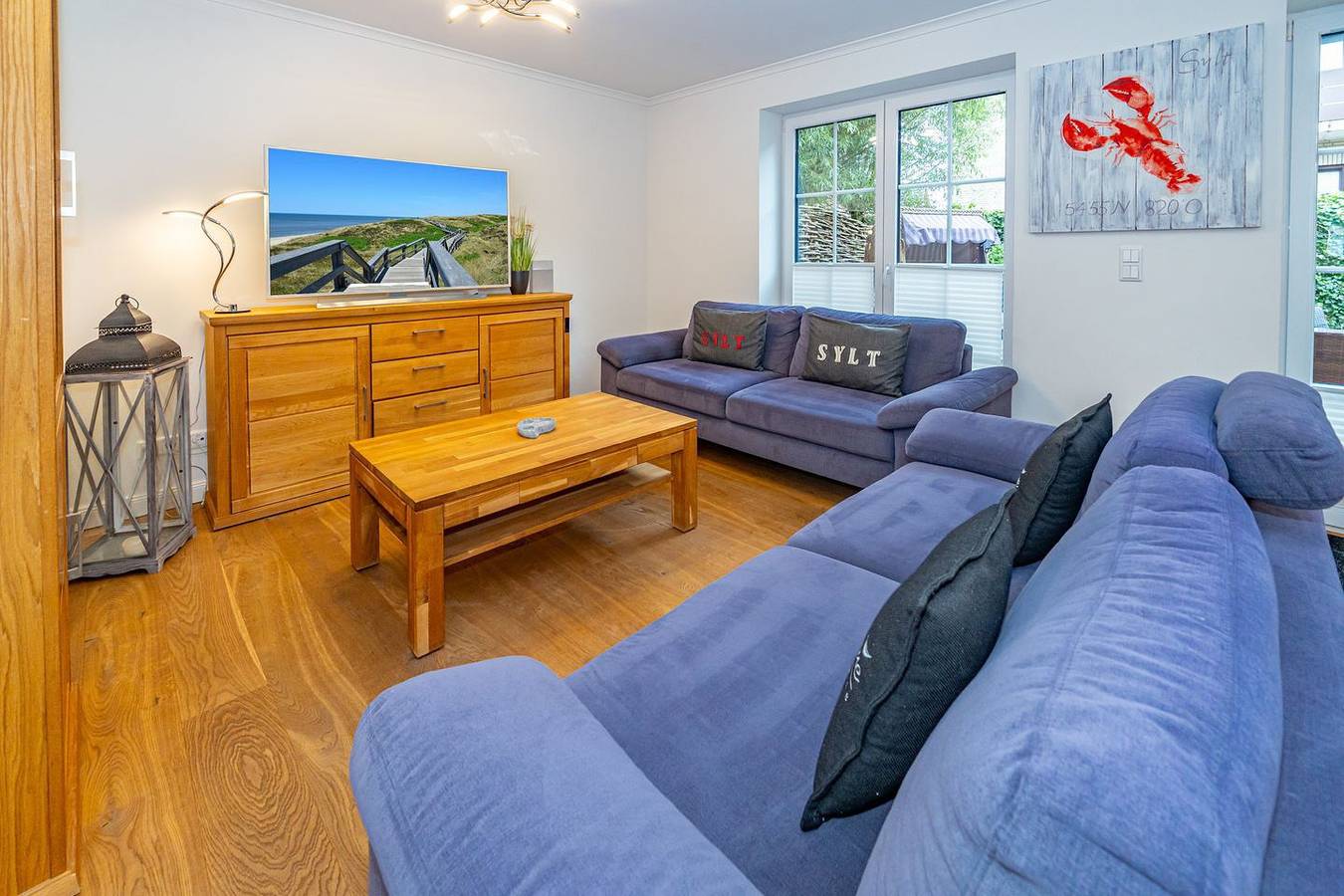Ferienhaushälfte für bis zu 6 Personen mit Garten und Sauna. in Westerland, Sylt (Gemeinde)