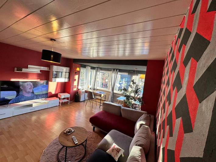 Ferienwohnung für 2 Personen, mit Terrasse und Garten sowie Seeblick und Ausblick in Kreuzau