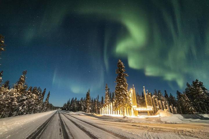 Station pour 4 personnes, avec terrasse et sauna, animaux acceptés dans Laponie - 3