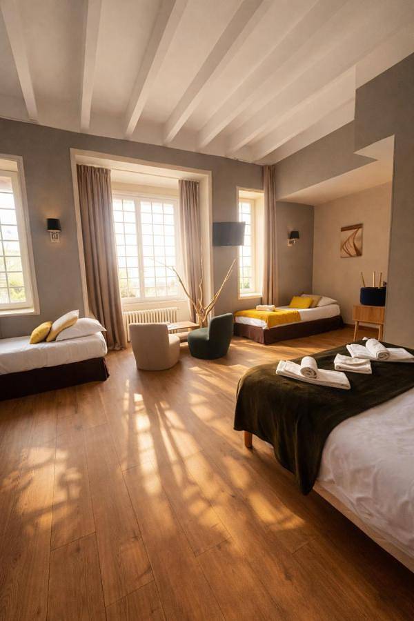 Double Room with Sea View in Villers-sur-Mer, Région de Lisieux