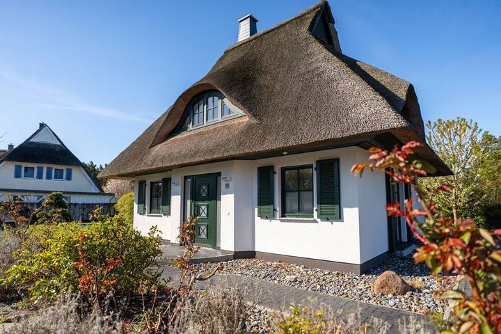 Ferienhaus für 4 Personen, mit Terrasse und Garten sowie Sauna