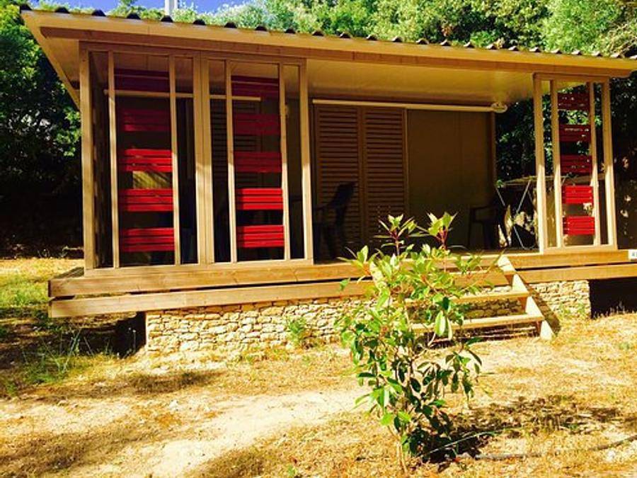 Camping Cavallo Morto - Chalet 4 persons - Wooden 2 bedrooms Air-conditioned in Bonifacio, Arrondissement de Sartène