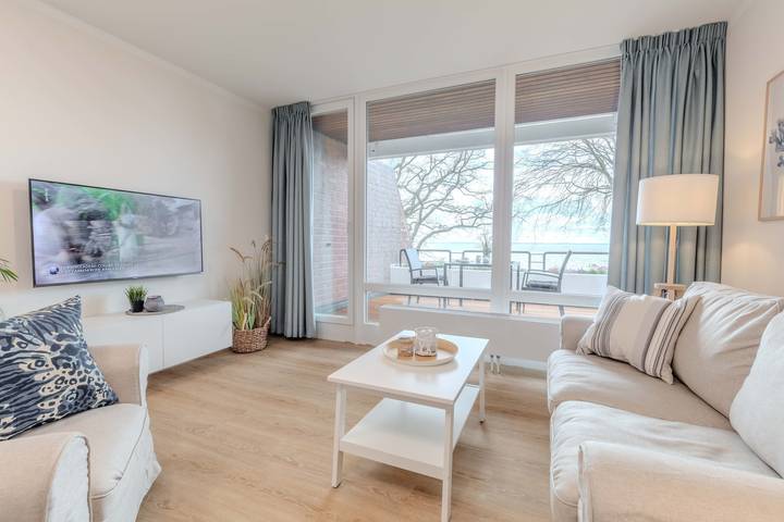 Ferienwohnung für 2 Personen, mit Balkon und Terrasse sowie Sauna und Seeblick in Schashagen - 4