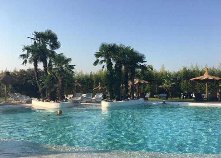 Chambre d’amis pour 3 personnes, avec bassin pour enfant et jardin ainsi que vue et piscine à Palazzolo dello Stella - 2