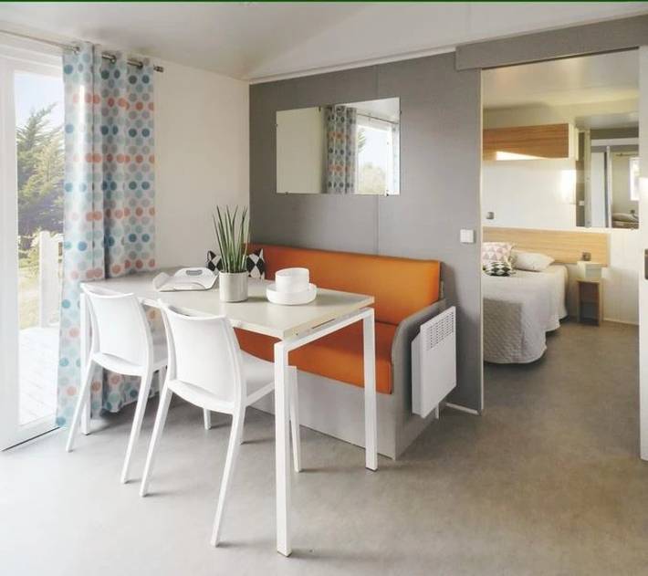 Mobil home pour 6 personnes, avec bassin pour enfant à La Romieu - 4
