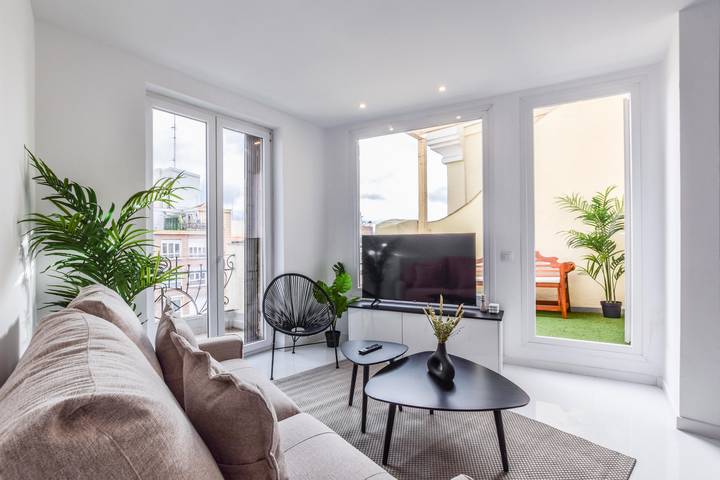 Aparthotel para 4 pessoas, com varanda em Madrid