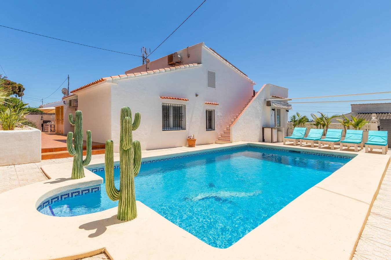 Villa "Villa Carolima - beheizter Pool" mit Meerblick, Wi-Fi, A/C, Terrasse & Garten in La Fustera, Benissa