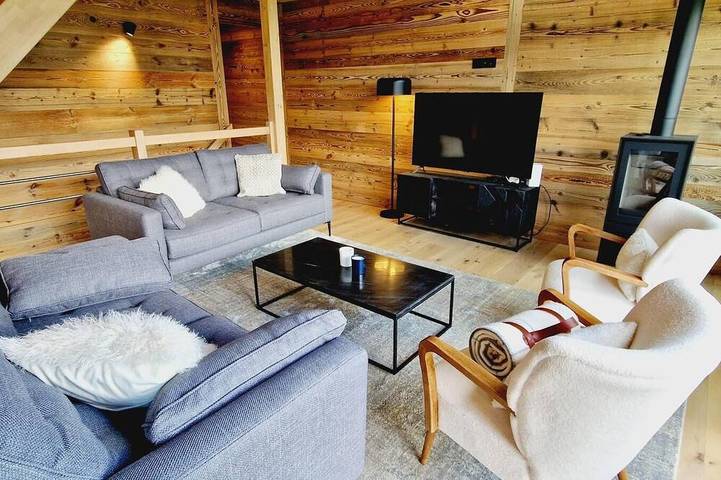 Chalet pour 12 personnes, avec sauna et balcon