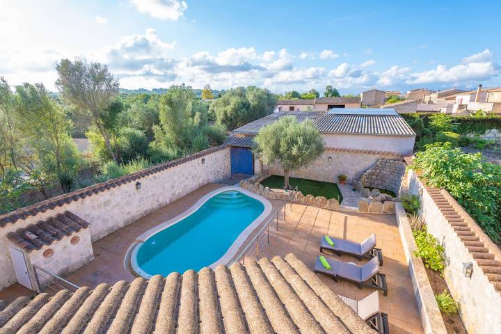 Villalonga - Schöne Villa mit privatem Pool und kostenloses Wlan in Maria de la Salut, Mallorca Inselmitte