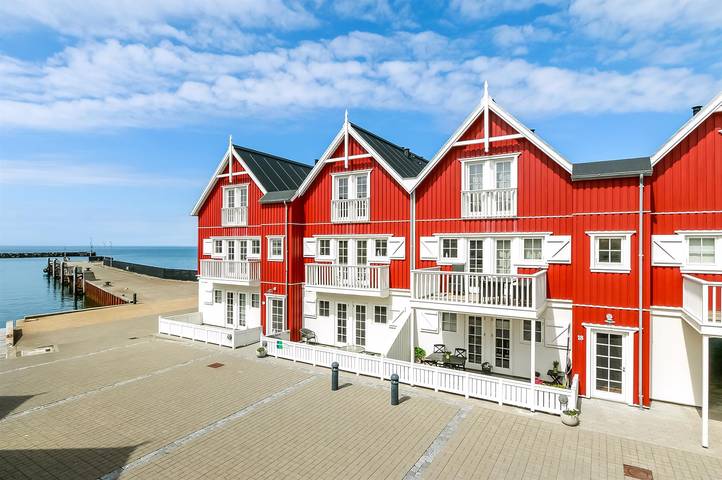 Ferienwohnung mit Meerblick für 6 Personen, mit Terrasse und Whirlpool sowie Sauna auf Langeland