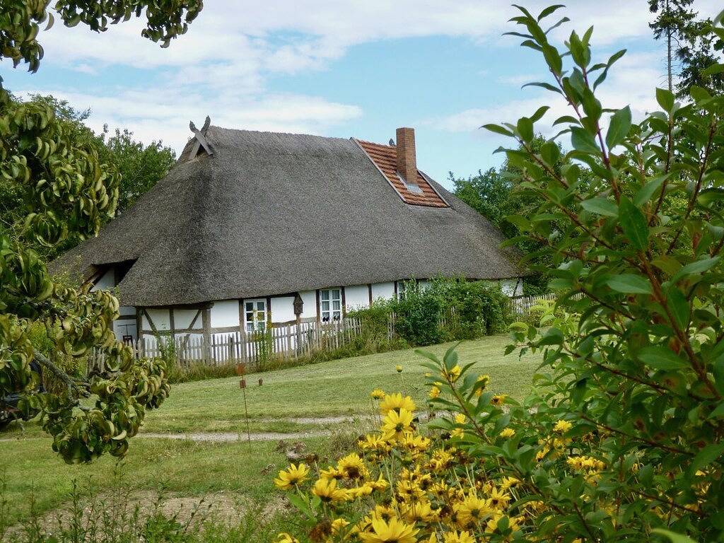 Gemütliche Reetdachkate in Klocksdorf, Carlow