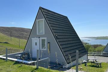 Ferienhaus für 3 Personen, mit Terrasse und Garten auf den Shetland Inseln
