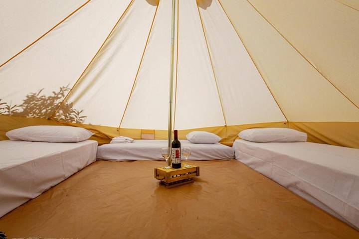 Camping für 8 Personen, mit Garten und Ausblick auf Kreta