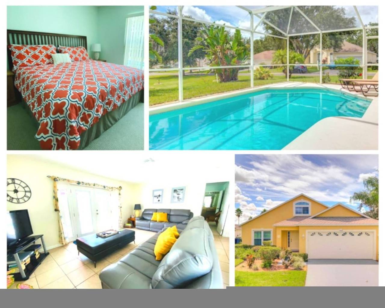 Charming 4-Bedroom Home Near Disney with Private Pool – Perfect Family Getaway! ☀️ in Haines City, Zentral Florida