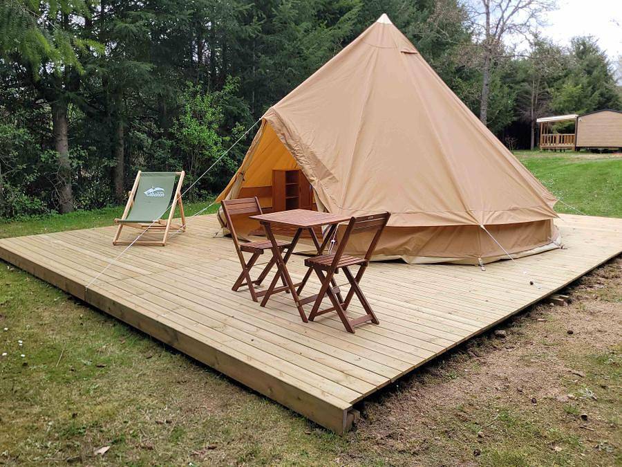 Camping Ushuaïa villages Sabot - Zelt 2 personen - Tipi in Saint-Maurice-de-Lignon, Haute-Loire