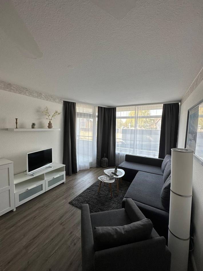 Ferienwohnung für 3 Personen, mit Balkon und Pool sowie Sauna, mit Haustier in Dahme