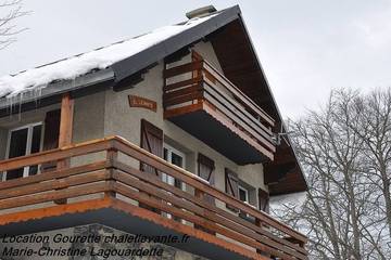 Chalet pour 7 personnes, avec jardin et balcon dans Gourette
