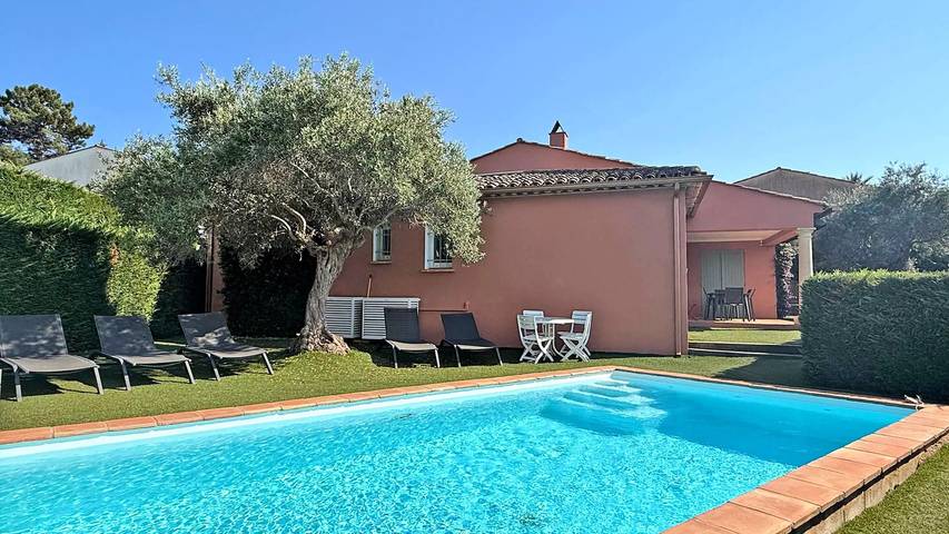 Villa voor 8 personen, met zwembad en tuin in Sainte-Maxime