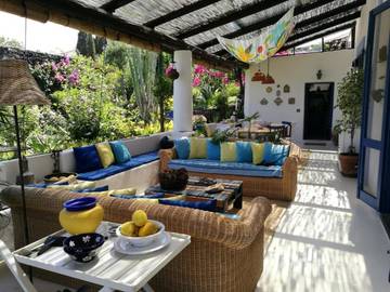 Maison d’hôte pour 2 personnes, avec vue et jardin dans Stromboli