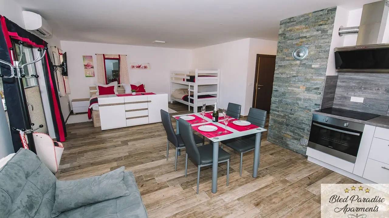 Ganze Ferienwohnung, Ferienwohnung für 6 Personen (50 m²) in Veldes in Bled, Triglav Nationalpark