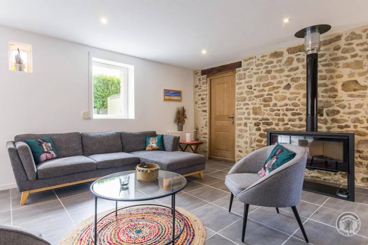 Gîte pour 6 personnes, avec jardin
