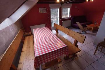 Gîte pour 5 personnes, avec sauna et terrasse ainsi que jardin et jacuzzi, animaux acceptés à Dommartin-lès-Remiremont