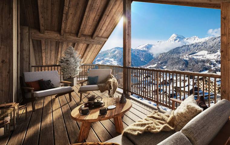 Gîte pour 4 personnes, avec balcon dans Office De Tourisme De Flumet - 3