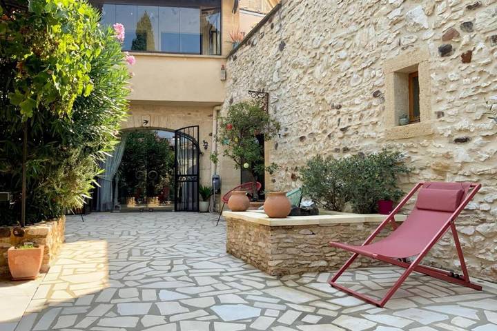 Maison de vacances pour 10 personnes, avec balcon et piscine