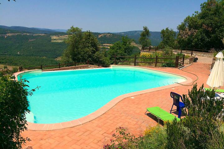 Villa Este con piscina in campagna in Civitella Paganico, Provincia di Grosseto