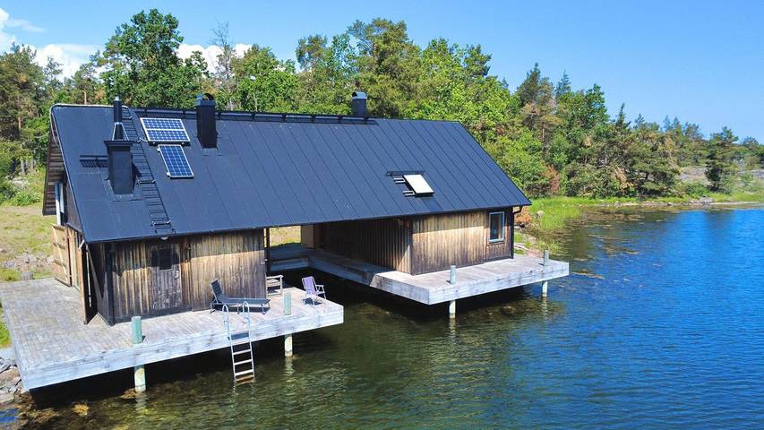 Ferienhaus für 4 Personen, mit Terrasse und Sauna in Oskarshamns und Umgebung