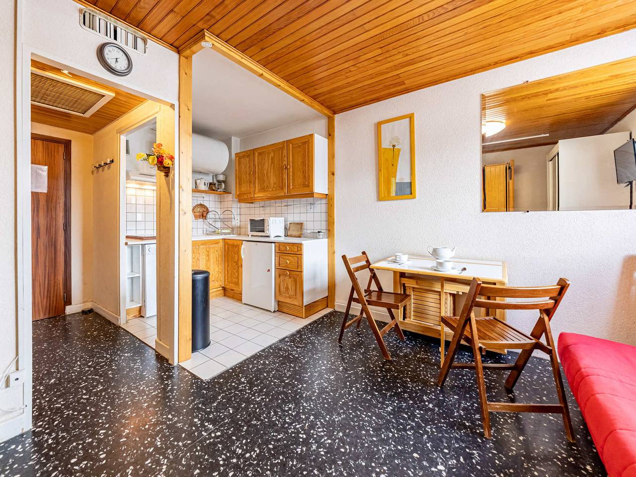 Ganzes Studio, Studio für 4 Pers an der Piste, St-François-Longchamp, 26m² in Saint-François-Longchamp, Le Grand Domaine