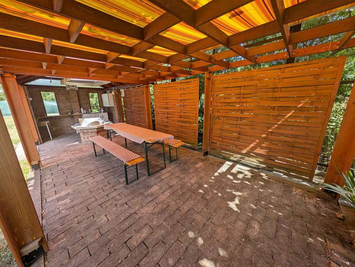 Ferienhaus in der Nähe des Öko-Zentrums, mit Wifi, Klimaanlage und Schwimmbad in Poroszló, Heves megye