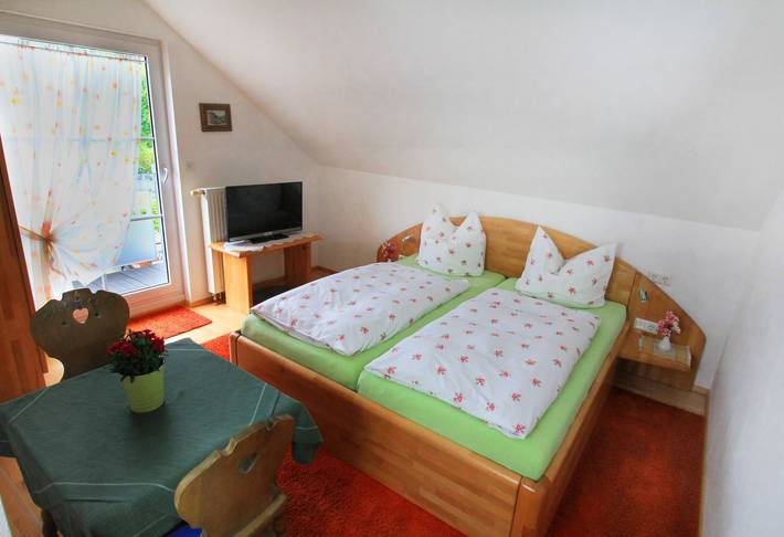 Chambre pour 2 personnes, avec balcon et jardin - 1