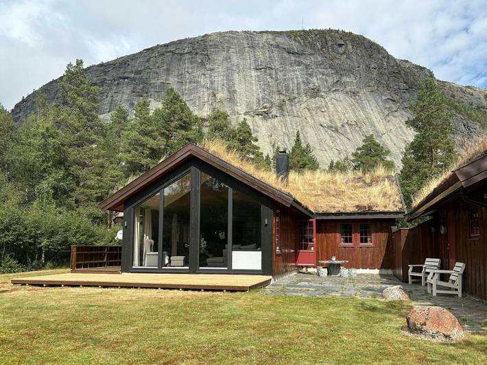 Hütte am Løfjell mit Skipisten direkt vor der Haustür in Valle