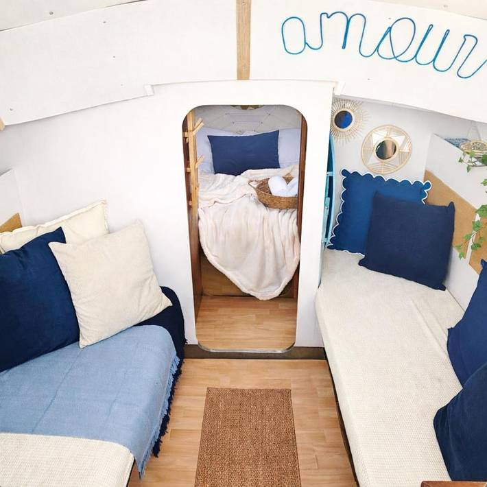 Bateau pour 2 personnes, avec vue et terrasse en Normandie