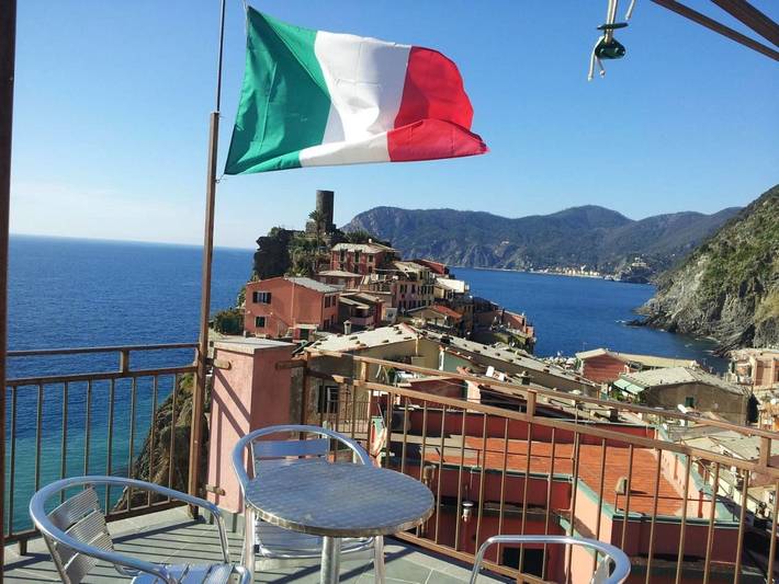 B&b per 2 persone, con balcone e panorama in Vernazza