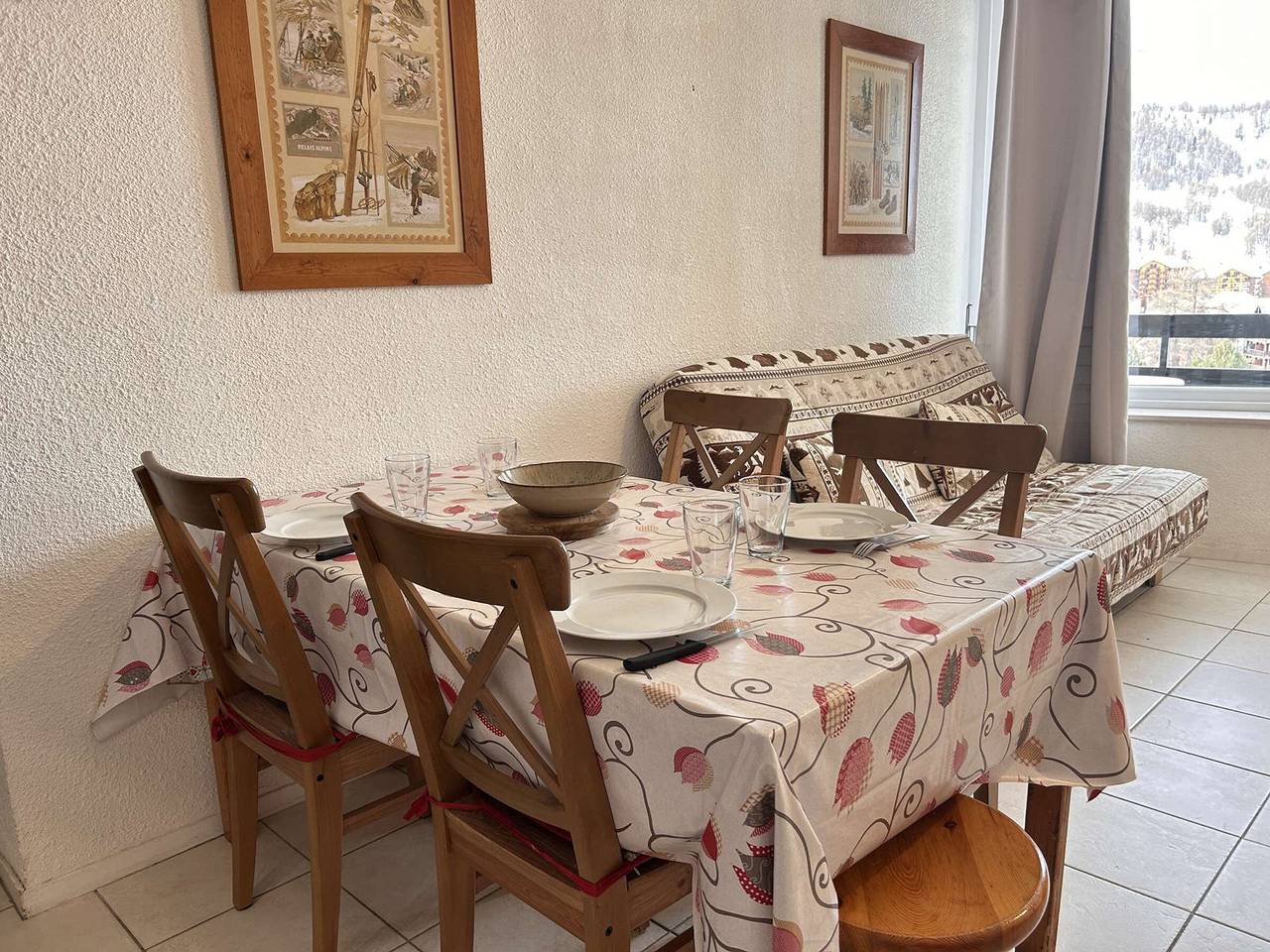 Appartement entier, Appartement à Risoul, balcon, 2 pièces, 6 couchages, parking, animaux admis in Station de Risoul, Risoul