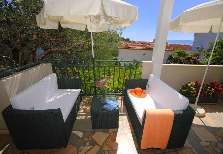 Apartament wakacyjny dla 6 osób, z Taras w Okrug Donji