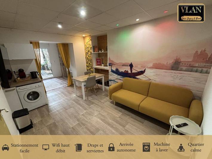 Appartement de vacances pour 3 personnes, avec jardin et terrasse