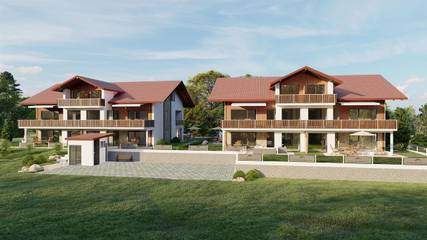 Ferienwohnung für 5 Personen, mit Balkon und Pool sowie Sauna und Garten in Roßhaupten