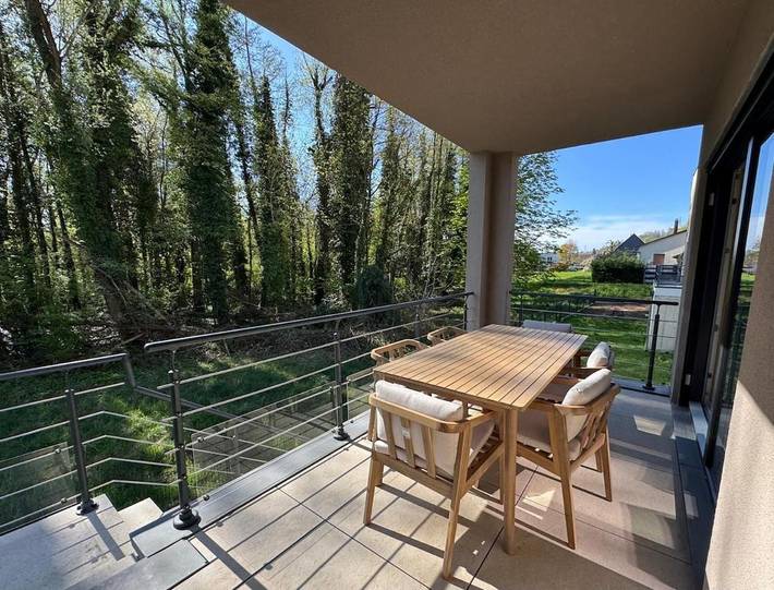 Location de vacances pour 6 personnes, avec Balcon et Terrasse ainsi que Jardin et Vue à Didenheim