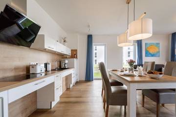 Ferienwohnung für 3 Personen, mit Balkon und Sauna, mit Haustier in Schillig